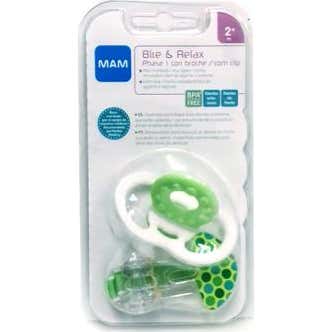 Baby Mam Mordedor Broche Mini Bite & Relax Phase 1 +2 M 1 ud