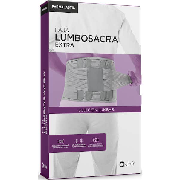 Farmalastic faja sacrolumbar extra gris T-2 1ud