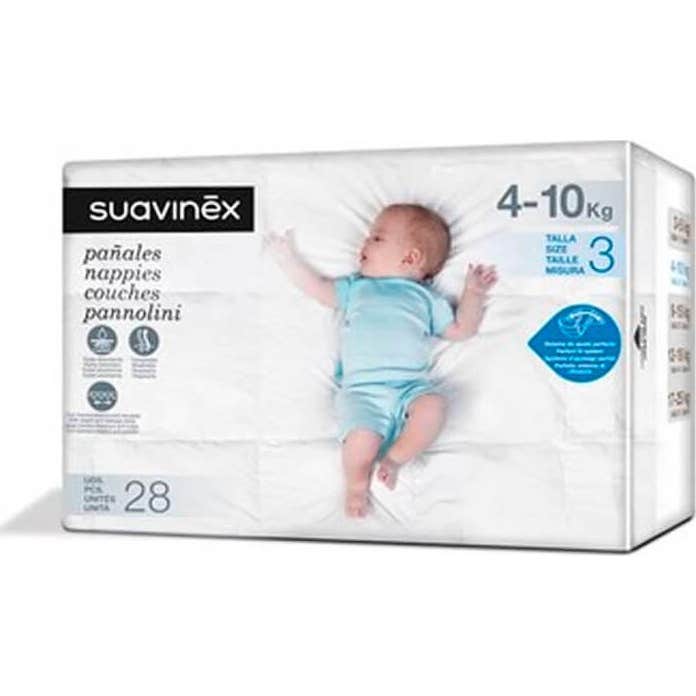 Suavinex Pañales T-3 4-10kg 28uds