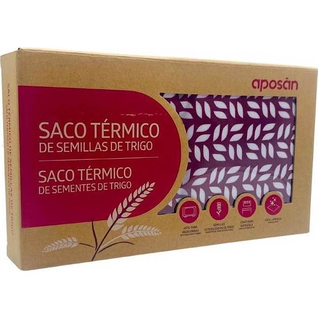 Aposan Saco Térmico Semillas de Trigo Granate 1d | Natural Doctor