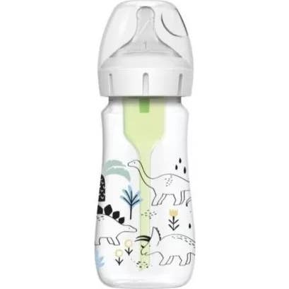 'Dr Brown''s Biberón Anticólico Boca Ancha Dinosaurios 270ml'