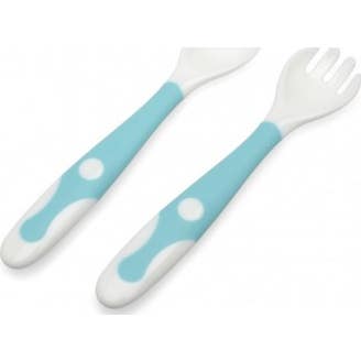 Kiokids Set Cubiertos Viaje Azul 1 ud