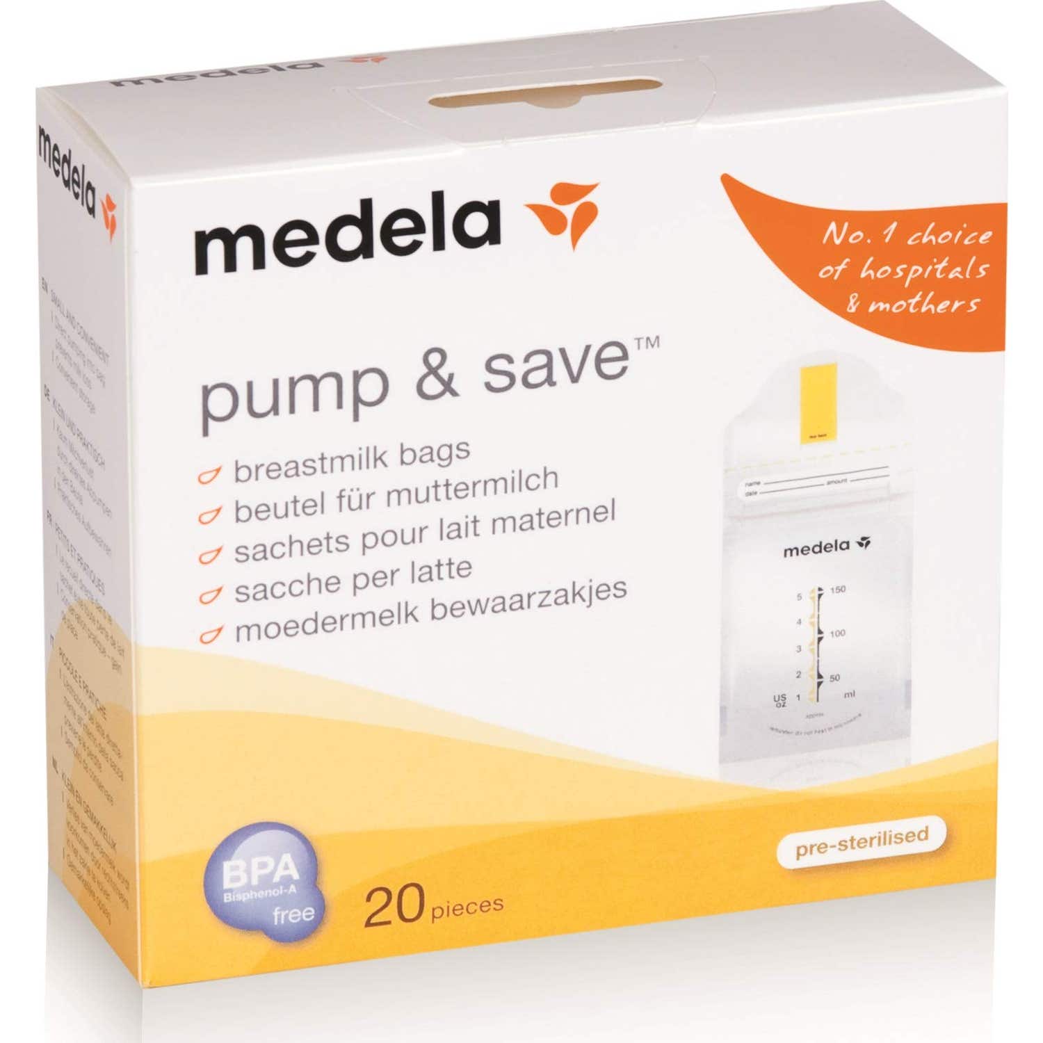 Medela Bolsas Leche Materna 20u
