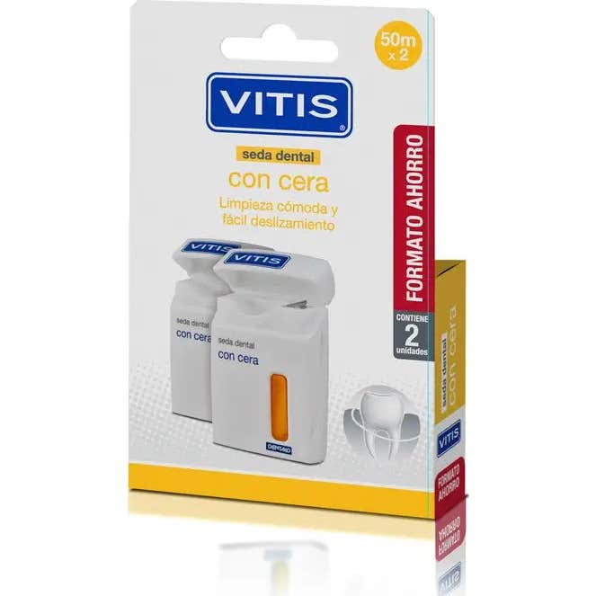 Vitis Seda Dental Con Cera Duplo - Imagen 3