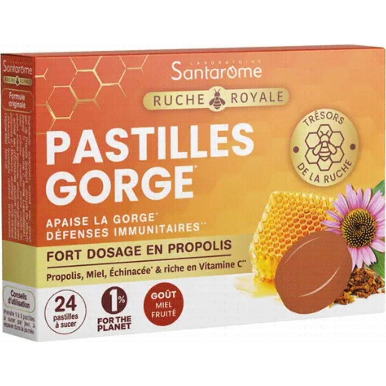 Santarome Ruche Royale Pastilles Gorge 24 Pastilles