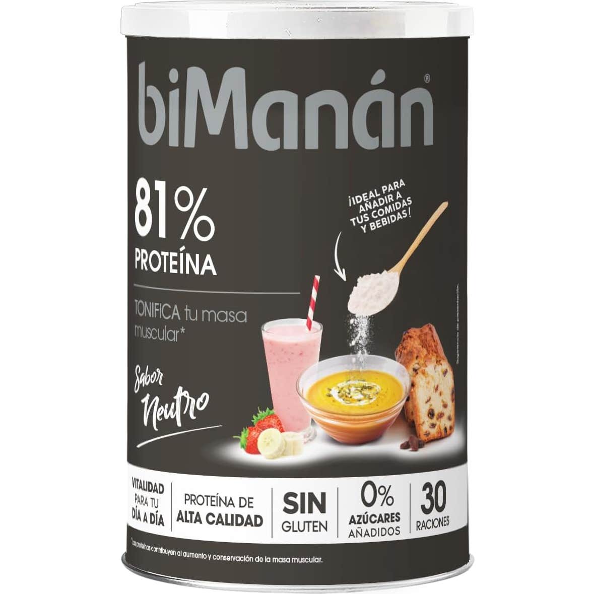 Bimanán® Bimanán Proteína 81% Sabor Neutro 300 G