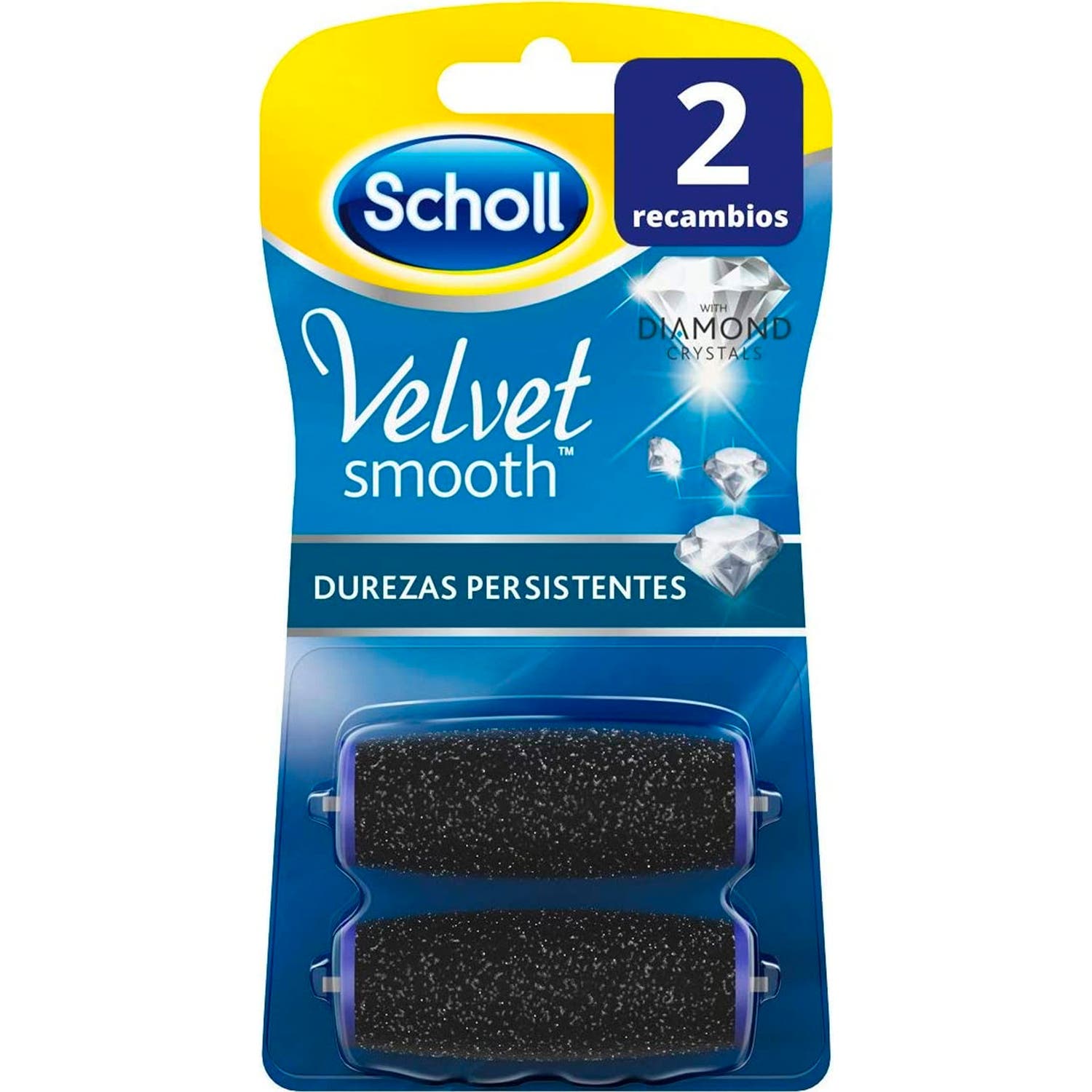 Scholl Velvet Smooth Recambio Lima Durezas Persistentes 2uds