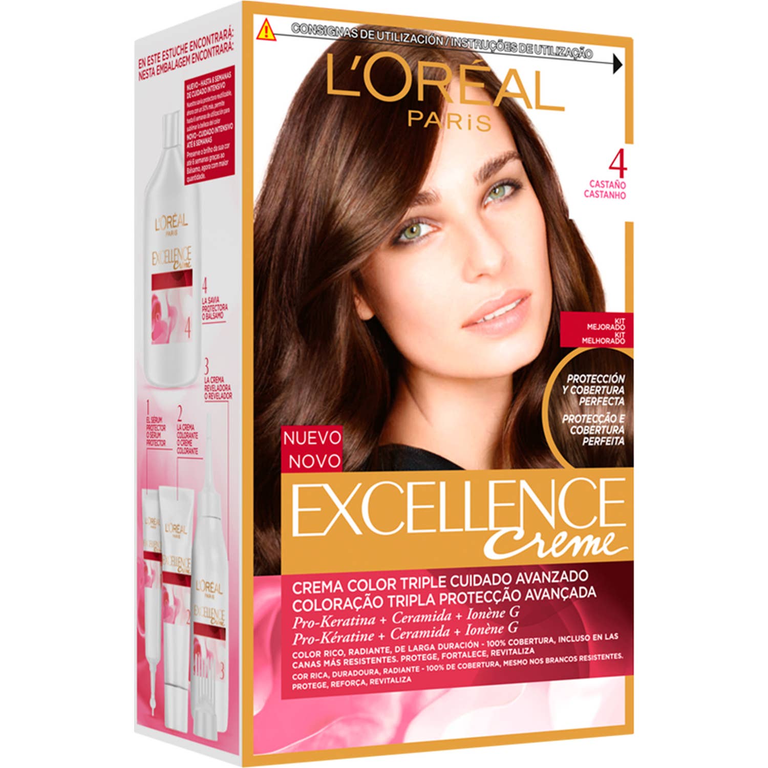 L'Oreal Set Excellence Creme Tint 4 Castaño