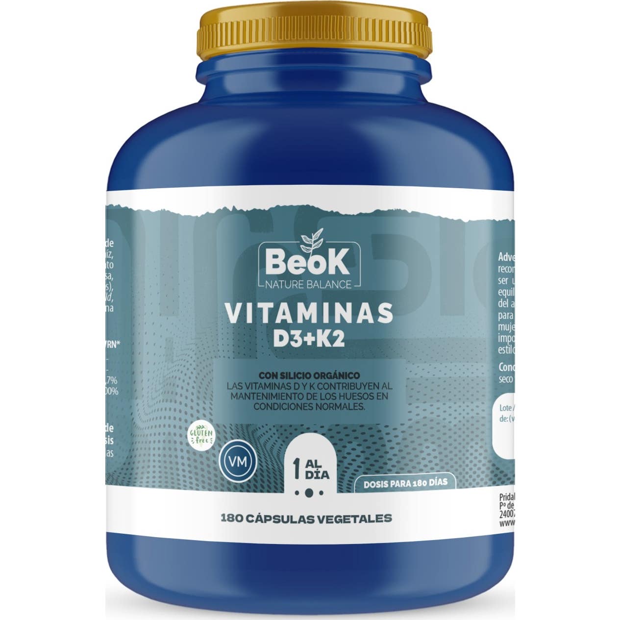 BeoK Vitamina D3 + K2 180caps