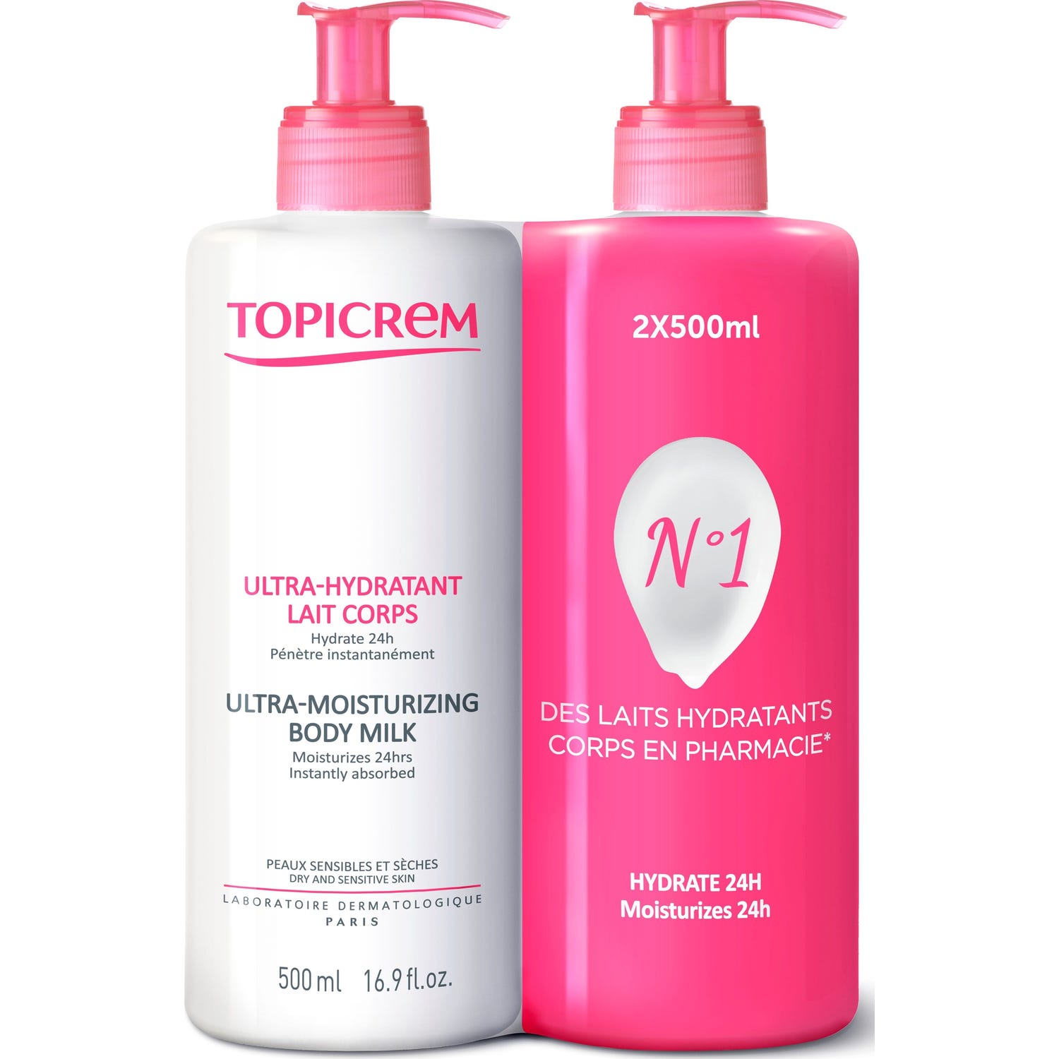 Topicrem Ultra-Hidratante Loción Corporal 2x500ml