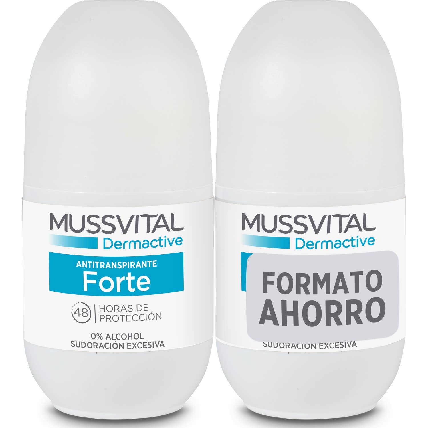 Mussvital Dermactive Antitranspirante Forte2x75ml