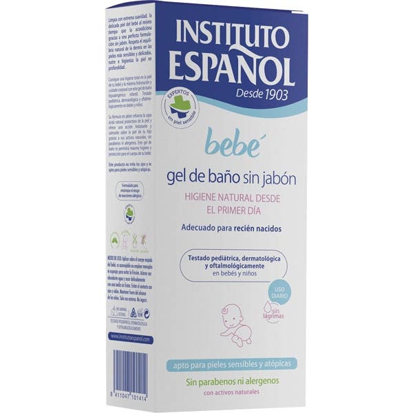 Ninguno Instituto Español - Gel De Baño Sin Jabón Para Bebé - Especial Piel Atópica Y Sensible 500 Ml - Imagen 3