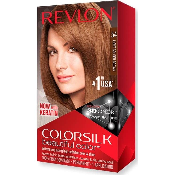 Revlon Kit Tinte Colorsilk 54 Castaño Claro Dorado