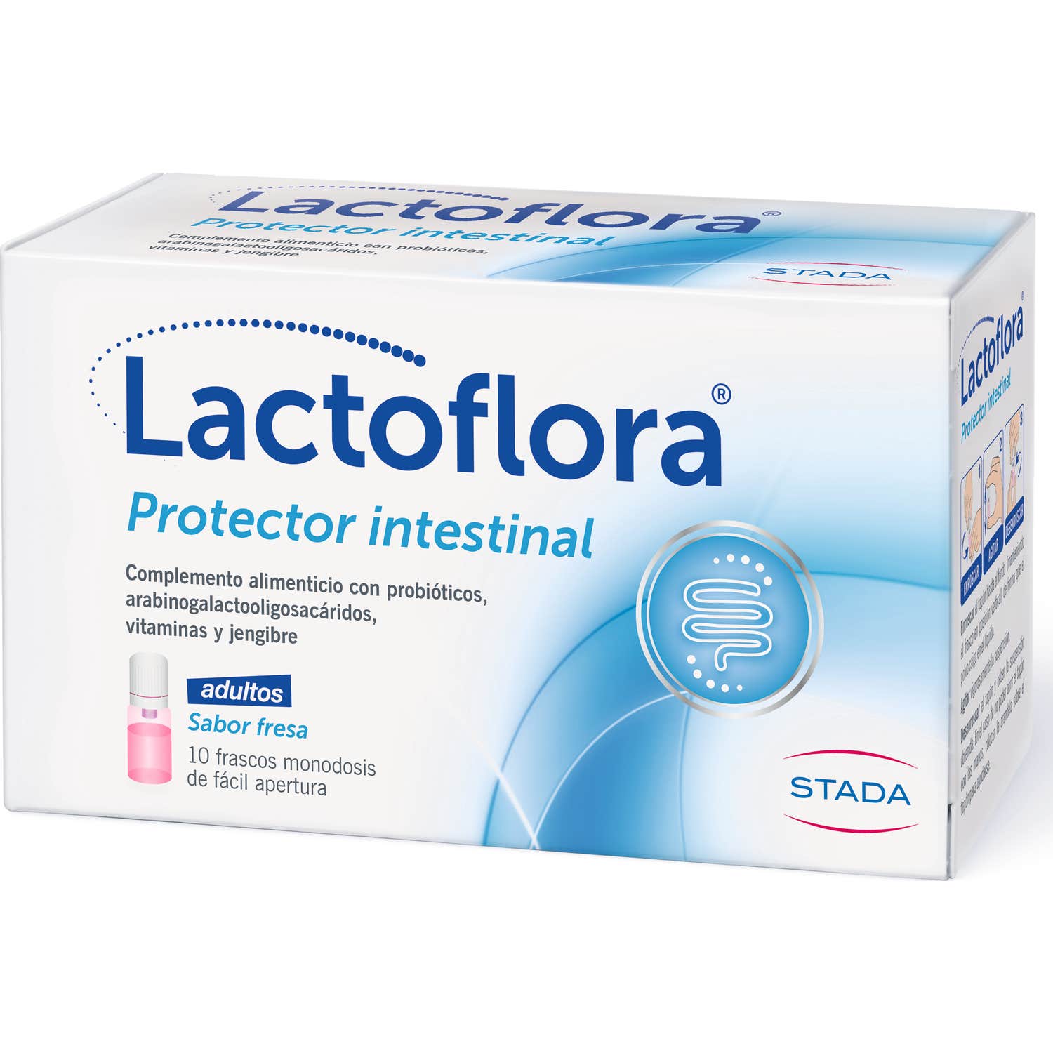 Lactoflora Protector Intestinal Adulto Sabor Fresa 10 frascos
