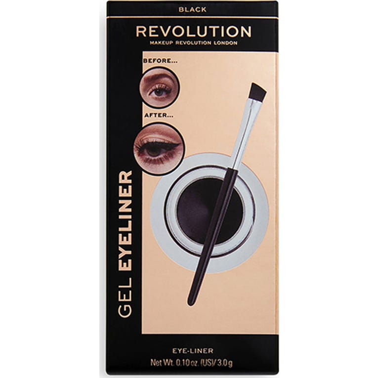 MakeUp Revolution Gel Eyeliner Life-Proof Black 3g
