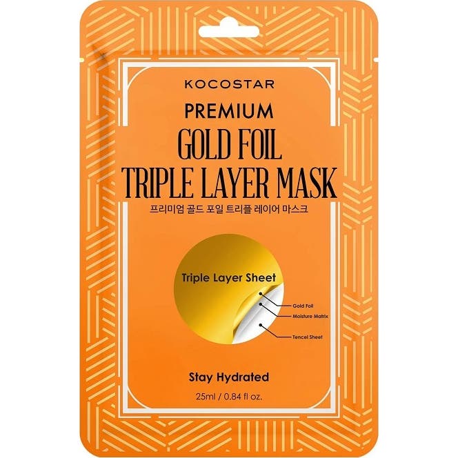Kocostar Premium Gold Foil Triple Layer Mask 25 ml