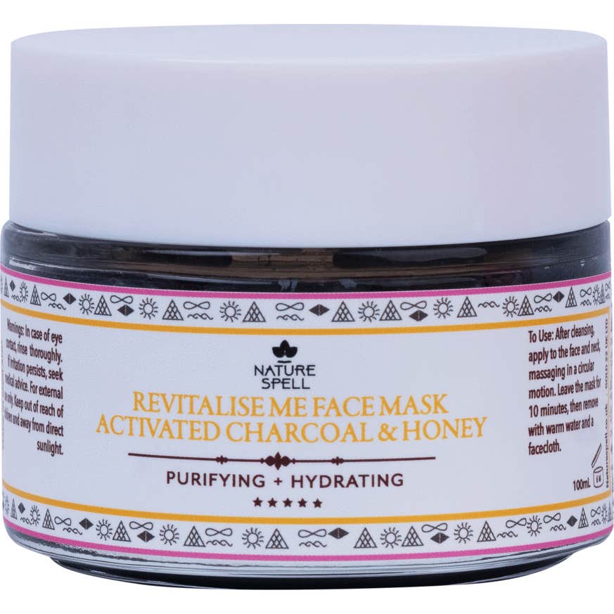 Nature Spell Activated Charcoal & Honey Purifying Face Mask 100 ml.