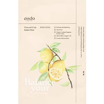 Ondo Beauty Charcoal & Yuja Bubble Mask