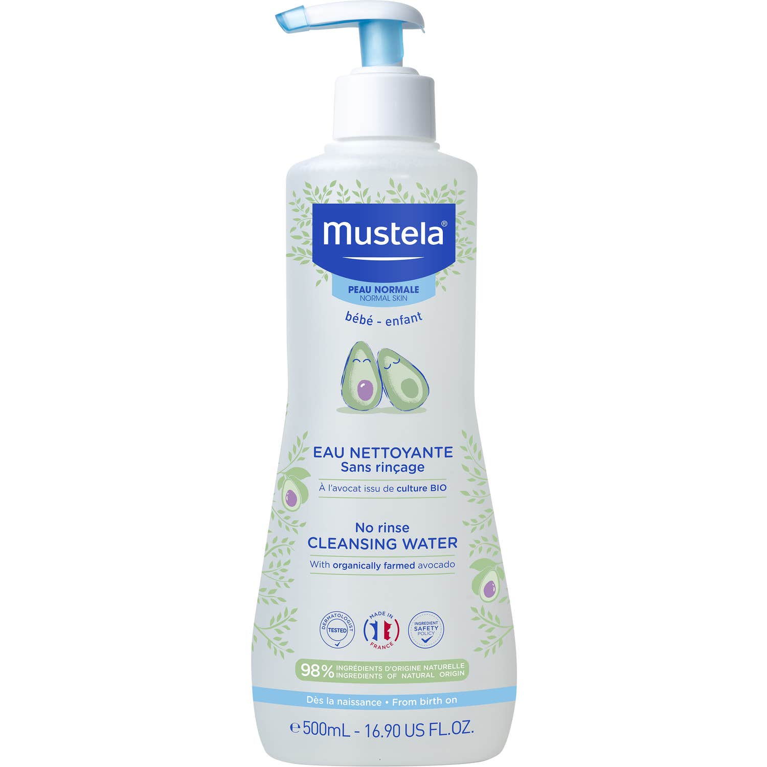 Mustela Agua Limpiadora sin Aclarado Bio 500ml