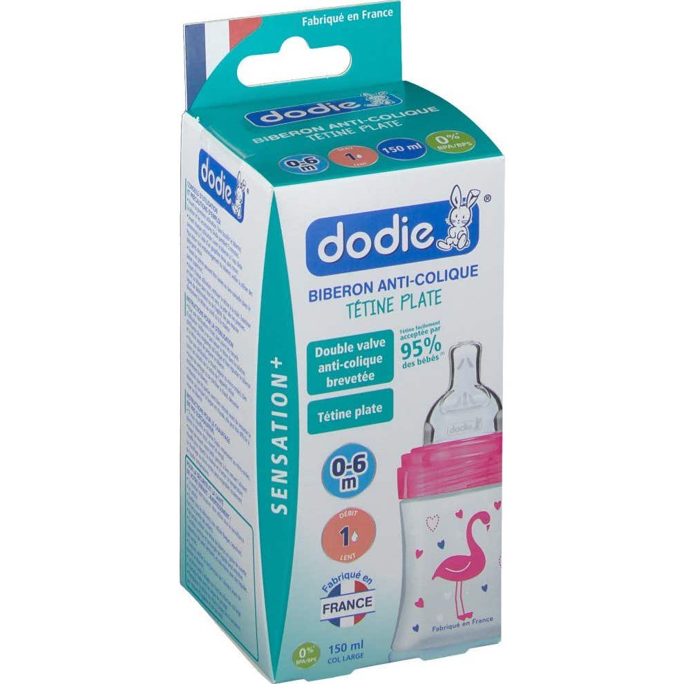 Dodie Sensation Biberón 0-6m Rosa 150ml