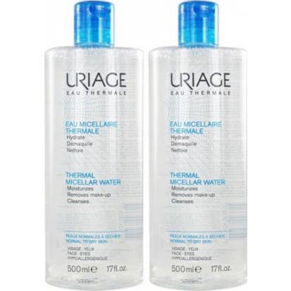 Uriage Agua Micelar Termal Pieles Normales a Secas 2x500 ml