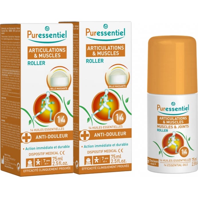 Puressentiel Roll-on Articulaciones y Músculos 2x75ml