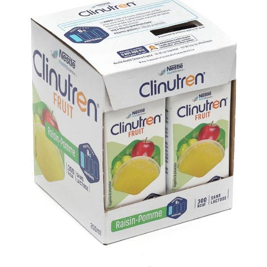 Clinutren Fruit Uva Manzana 4 X200 ml