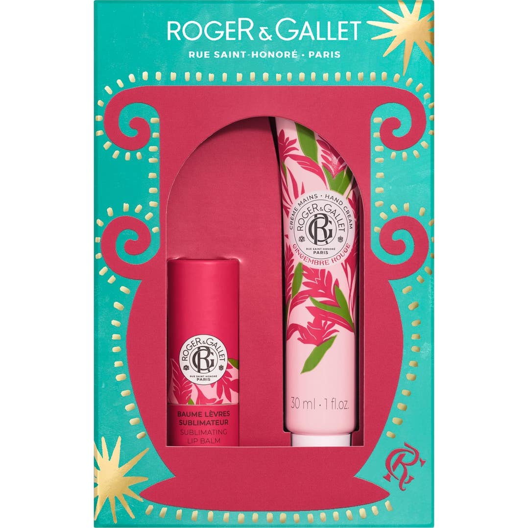 Roger & Gallet Gingembre Rouge Set Bálsamo Labial + Crema Manos