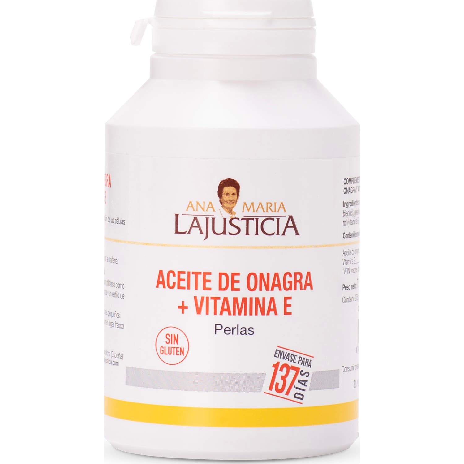 Ana Maria Lajusticia Aceite De Onagra + Vitamina E 275 perlas