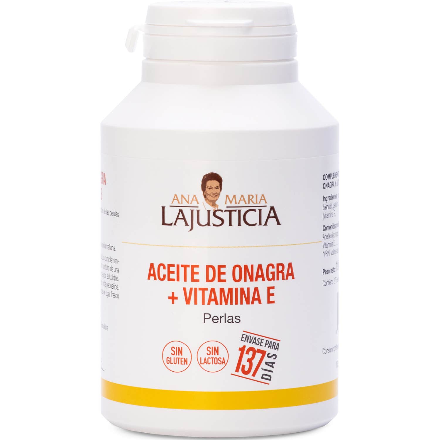 Ana Maria Lajusticia Aceite De Onagra + Vitamina E 275 perlas