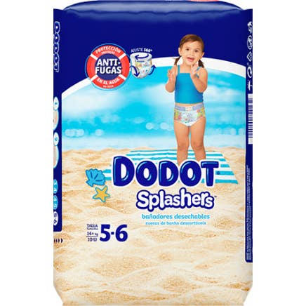 Dodot Splashers Pañal Infantil T-5 12-15 Kg 10uds