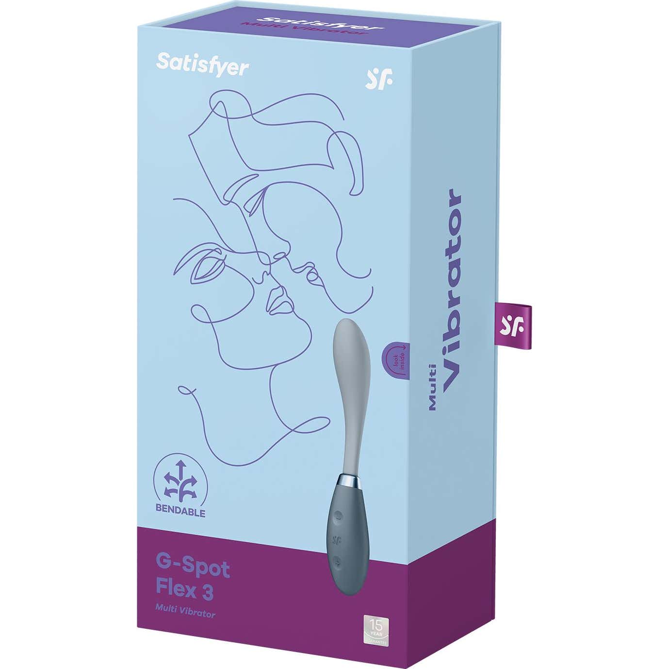 Satisfyer G-Spot Flex 3 Multi Vibrador Gris 1ud