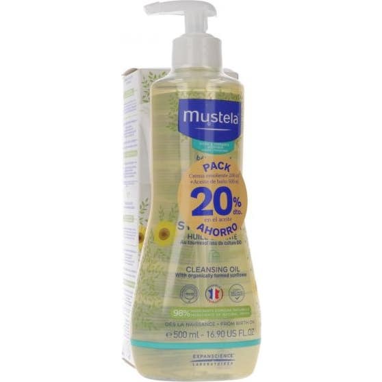 Mustela Pack Stelatopia Crema Emoliente + Aceite Baño