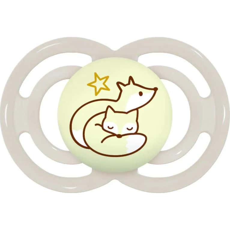 MAM Chupete Tetina de Silicona Perfect Night +6 meses Gris 1 ud
