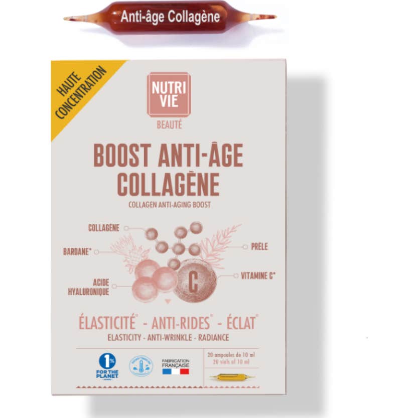 Nutrivie Ampoules Boost Anti-âge Collagène 20 Ampoules