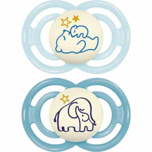 MAM Supremo Noche Perfecta Animales Chupete +18 Meses 2 uds