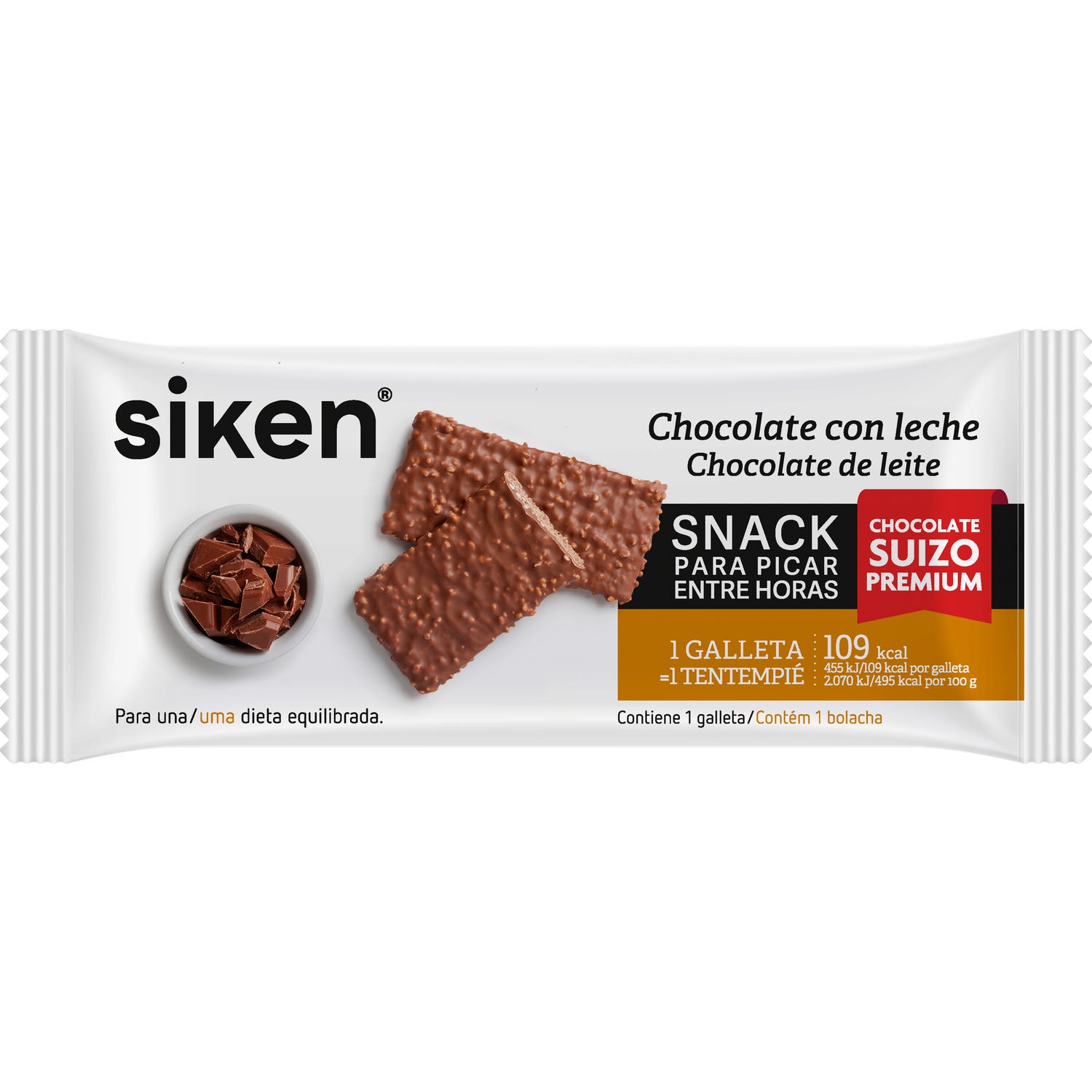 Siken Form galleta chocolate con leche 1ud