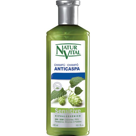 NaturVital Champú Sensitive Anticaspa 300 ml