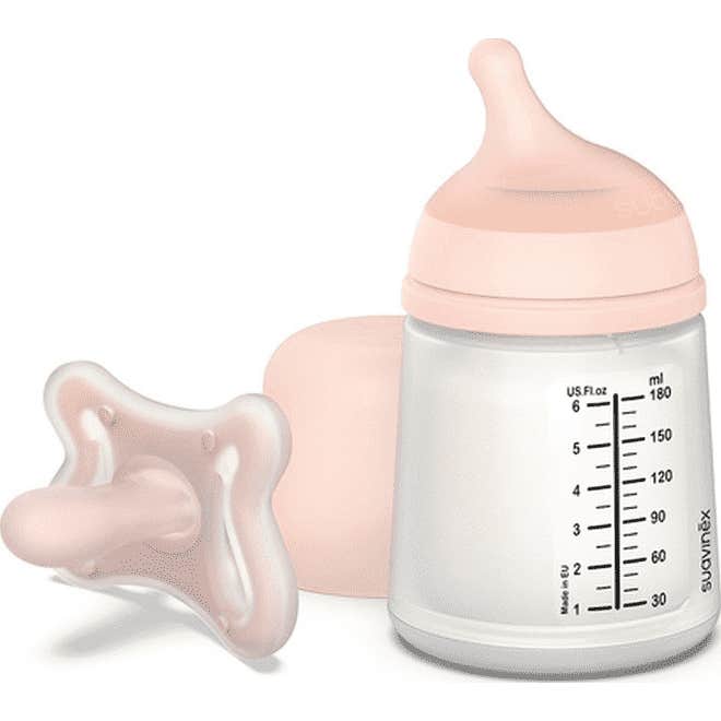 Suavinex Zero Zero Pack Inicial Recién Nacido Chupete + Biberón 180ml