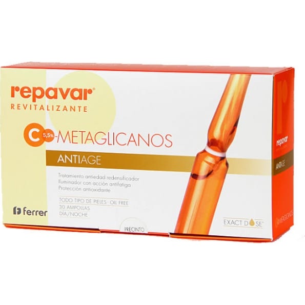 Repavar Revitalizante C Metaglicanos Antiage 30 Ampollas