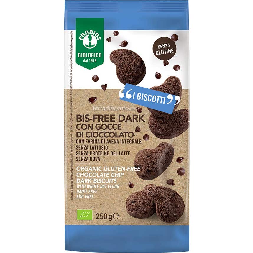 Probios Galletas Bisfree Trozos de Chocolate Negro 250g