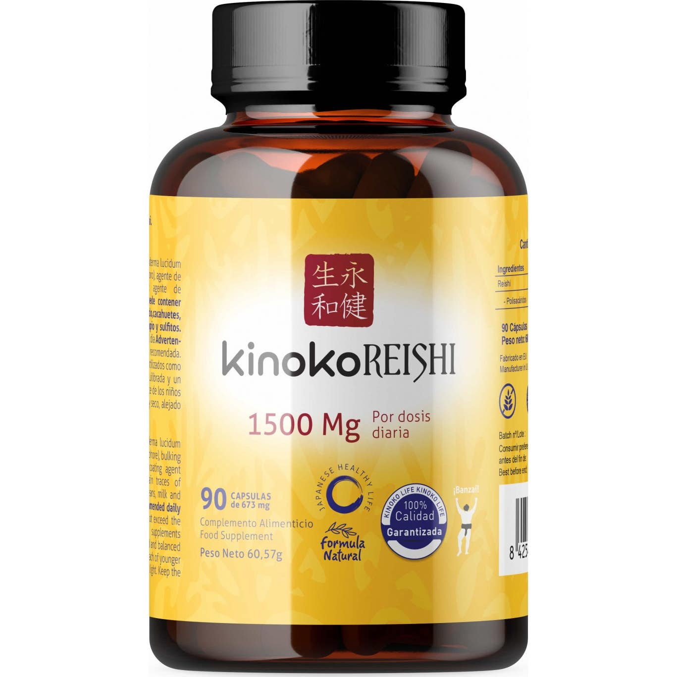 Kinoko Life Kinoko Reishi 1500mg 90caps