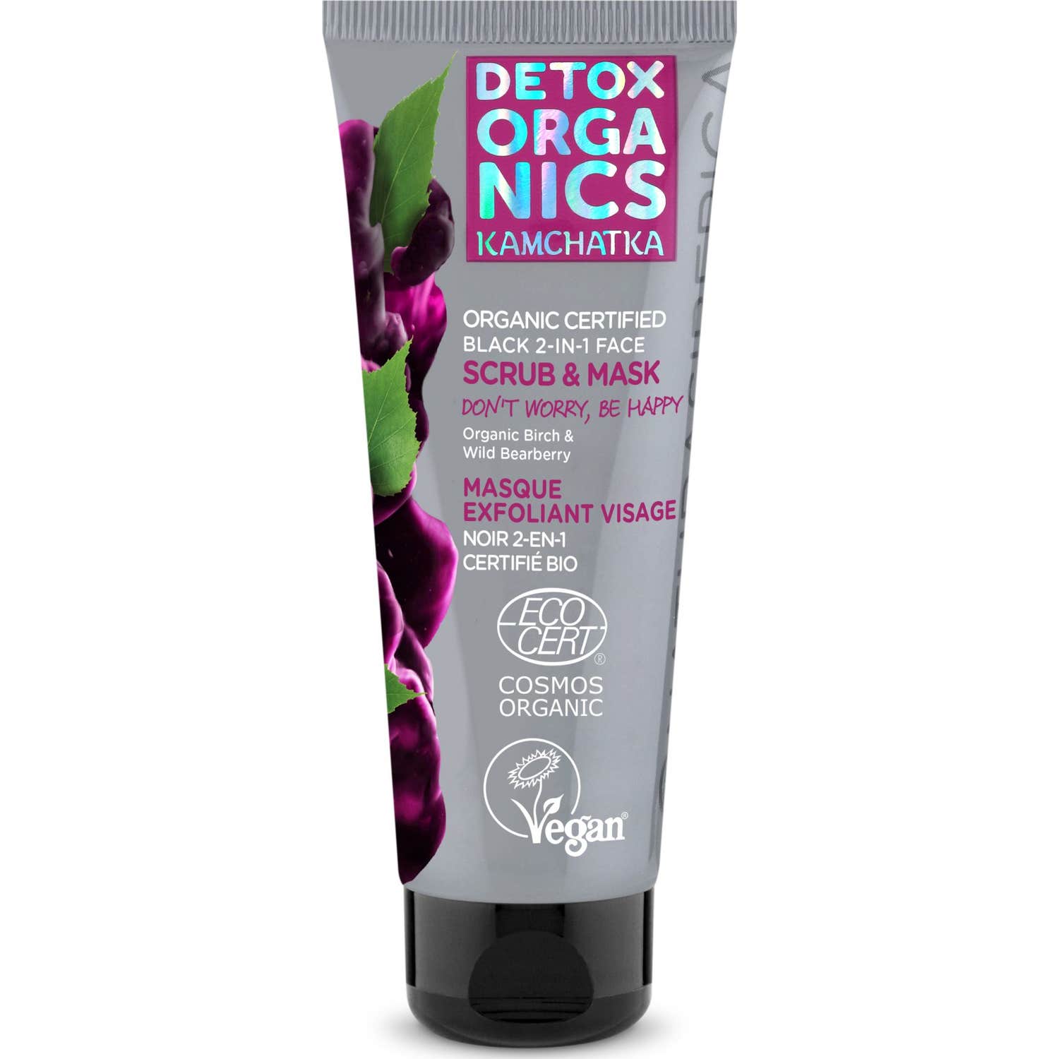 Natura Siberica Exfoliante y Mascarilla Negra 2 en 1 Bio 75ml