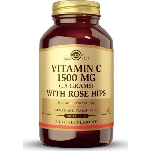 Solgar Vitamina C 1500 mg Escaramujo 180 comp