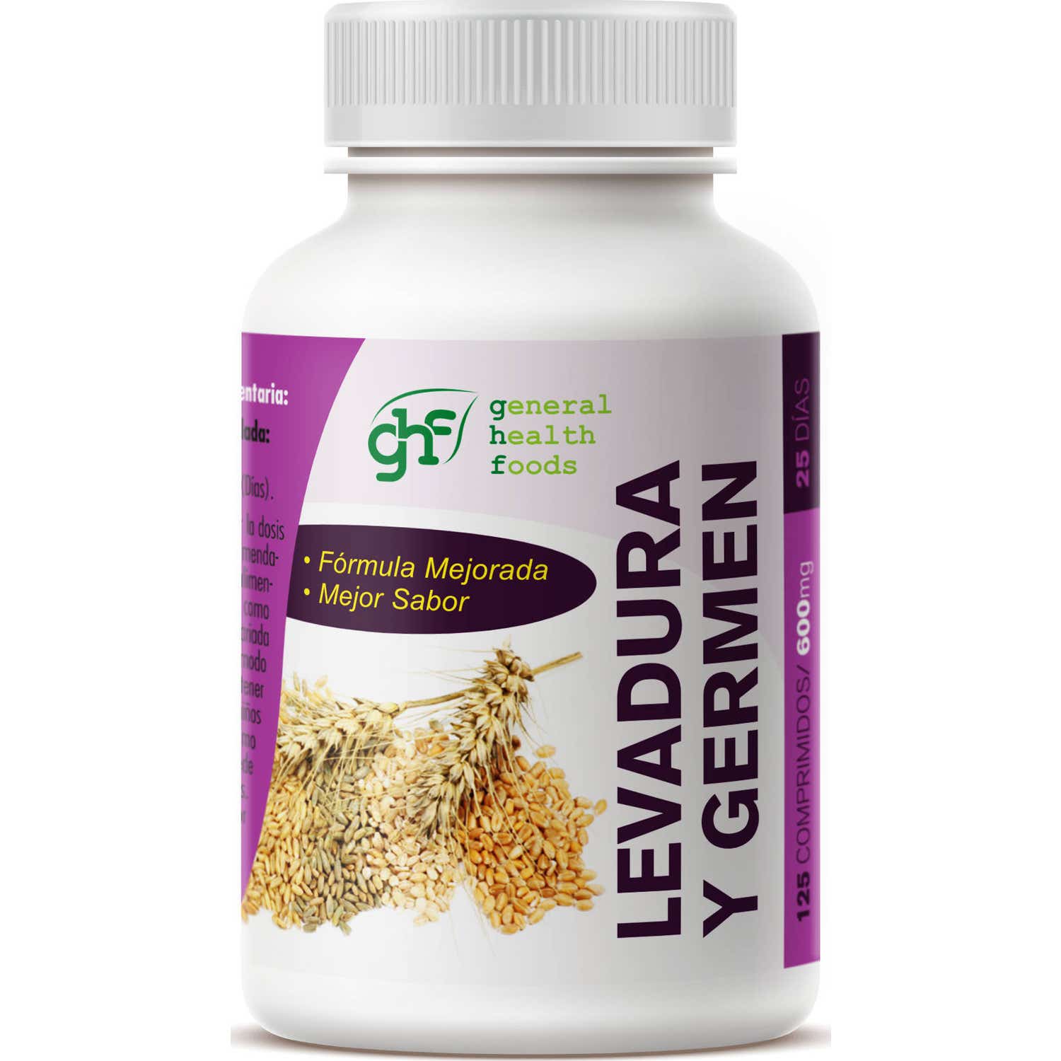 GHF Levadura y Germen 600mg 125comp