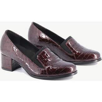 Gibaud Zapato Mujer Ancona Bordeaux Croco T39 1 par