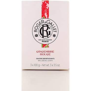 Roger & Gallet Jabón Beneficioso Jengibre Rojo 3x100 g