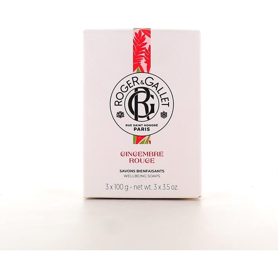 Roger & Gallet Jabón Beneficioso Jengibre Rojo 3x100g