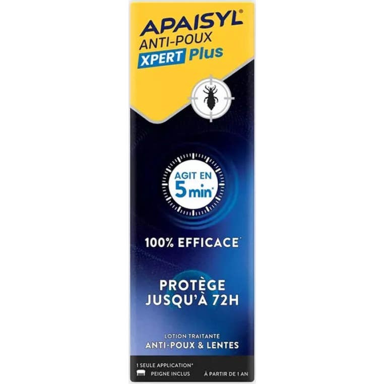 Apaisyl Xpert Plus Pack Anti Piojos Loción 100 ml + Peine