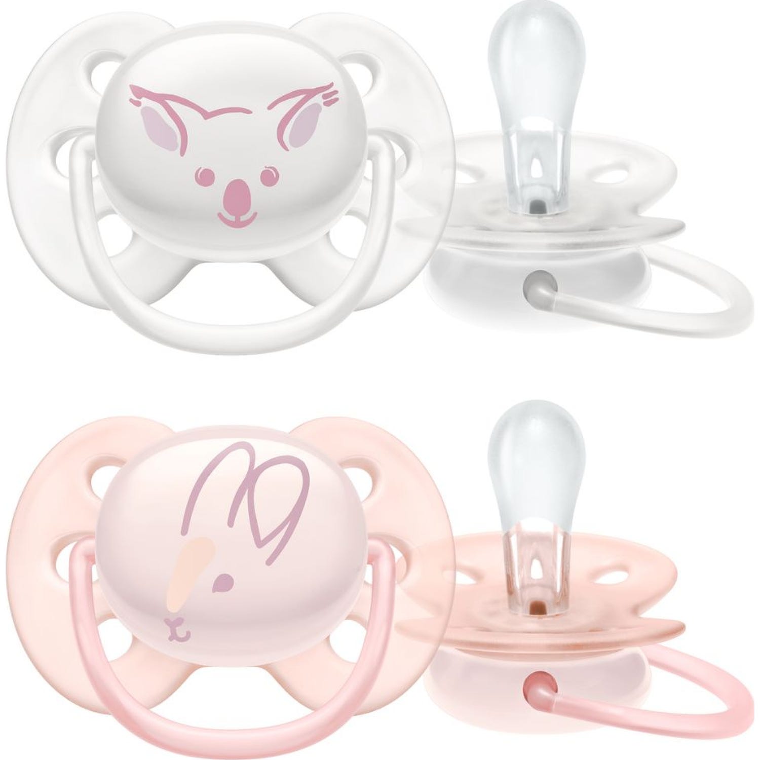 Avent Chupete Ultra Suave Koala Conejo 0-6m 2uds